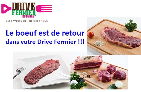 Viande de boeuf au Drive fermier du berry