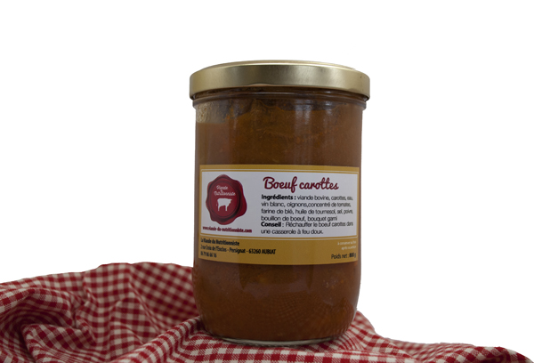 Boeuf Braisé aux carottes 800g Boeuf Braisé aux carottes 800g
