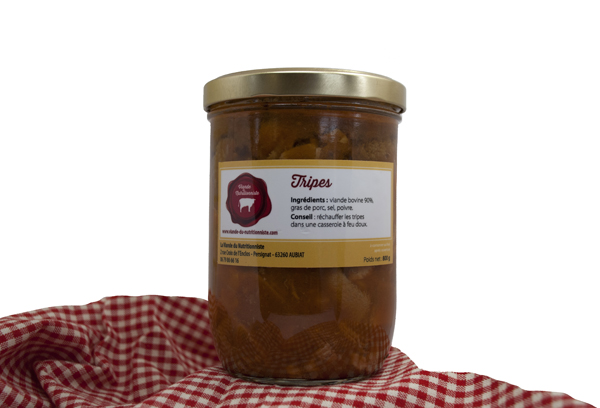 Pot de 800g de Tripes Pot de 800g de Tripes